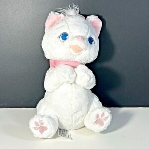 Disney Babies The Aristocats Marie Plush White Kitty Cat Stuffed Animal Toy